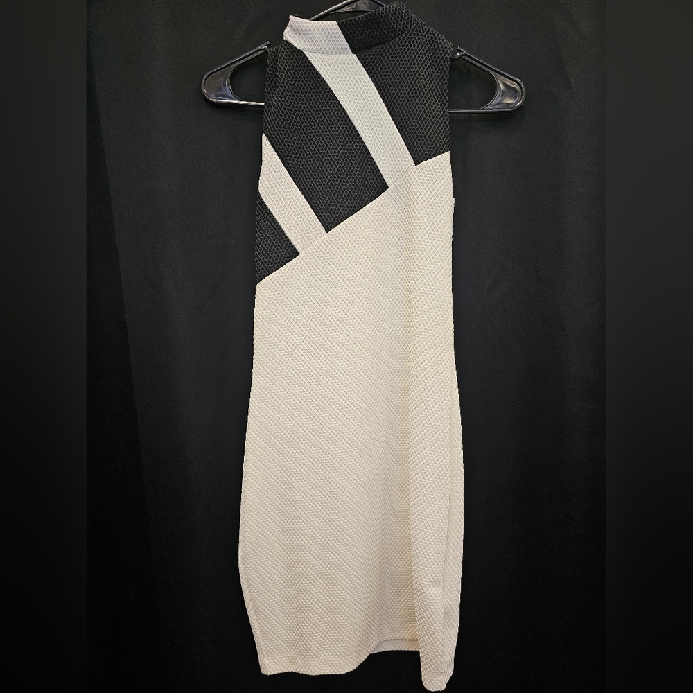 adidas Black and White Mesh Mini Dress